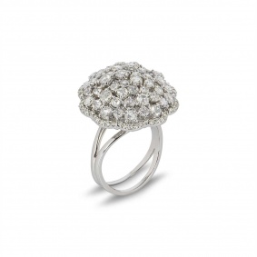 18k White Gold Diamond Dress Ring 3.19ct